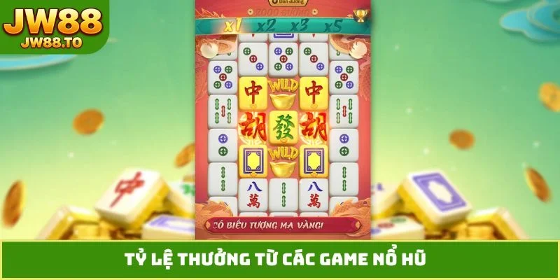 Tỷ lệ thưởng từ các game nổ hũ 